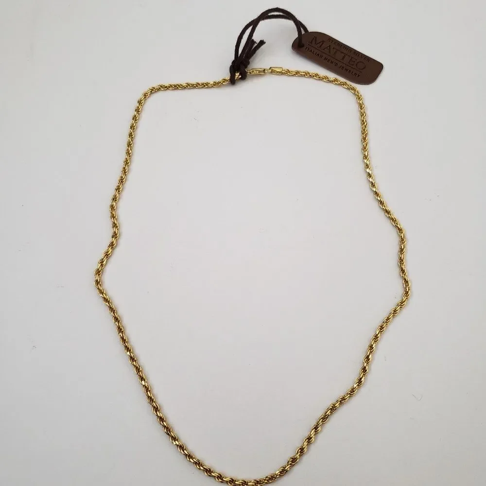 Made in Italy 925 Sterling Silver Braided Chain Nec…